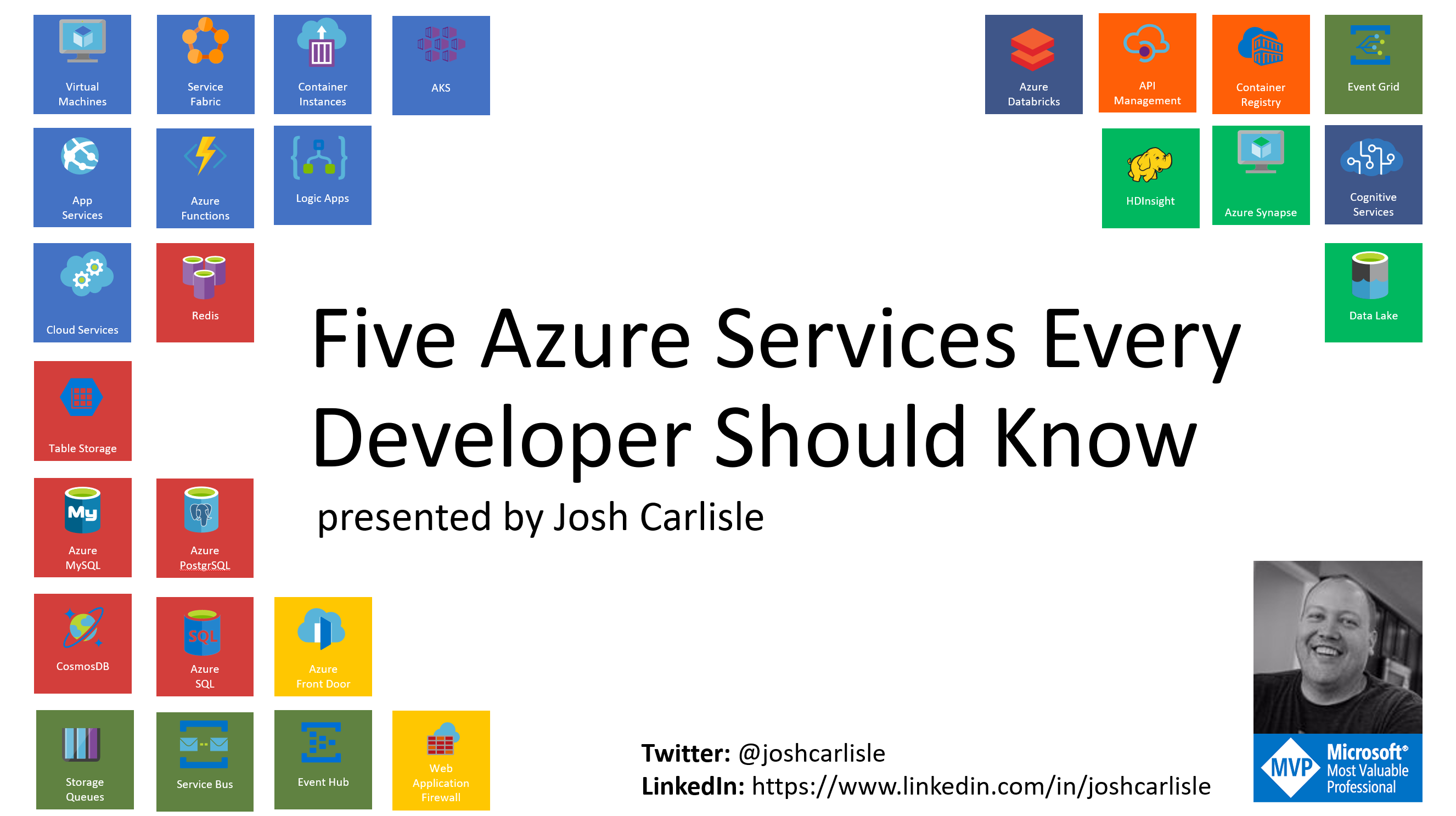 Azure In Atlanta - 5 Azure Services Every Developer Should Know